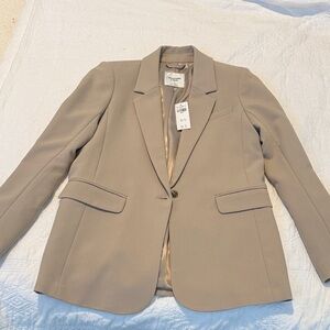 Abercrombie & Fitch Women's Beige Suiting Blazer